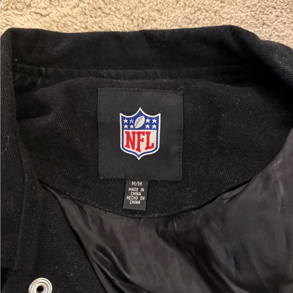 Chicago Bears Varsity/bomber patch work jacket - image 5